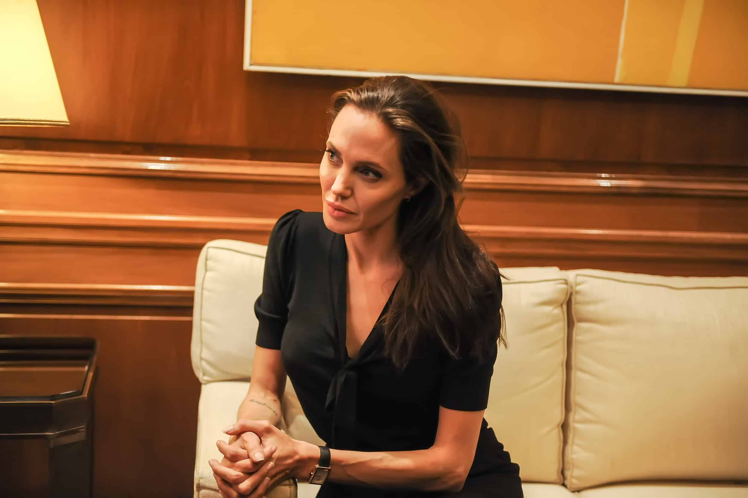 Celebrity Corner: Angelina Jolie wearing a Cartier Tank - Luxury